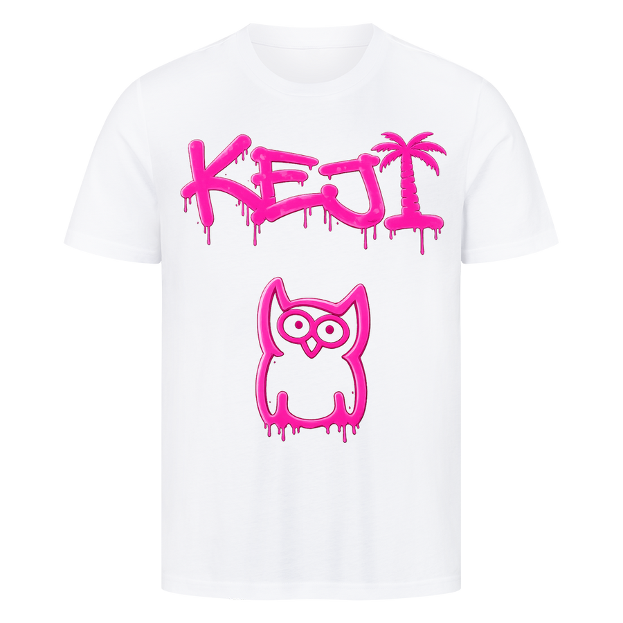 KEJI - Augen wie ne Eule Rosa | Premium Shirt