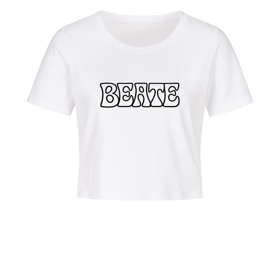 Party am Strand Cropped Tee Black&White - Beate