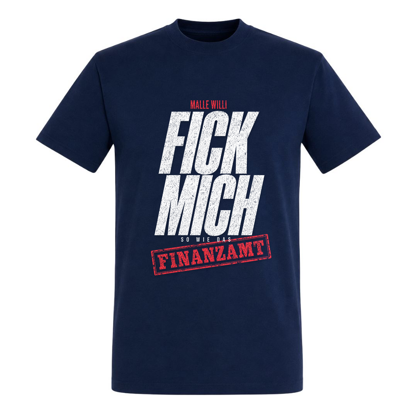 Finanzamt Basic T-Shirt | Malle Willi - french navy