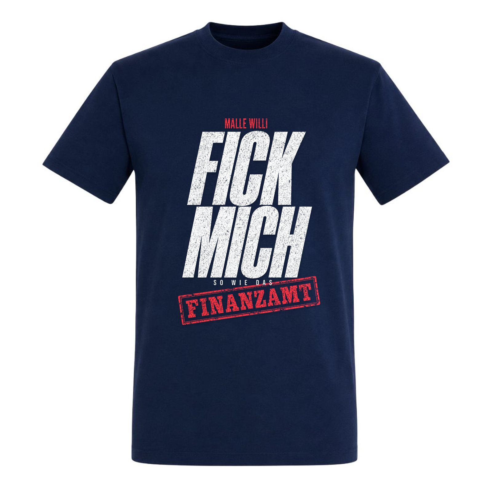 Finanzamt Basic T-Shirt | Malle Willi - french navy