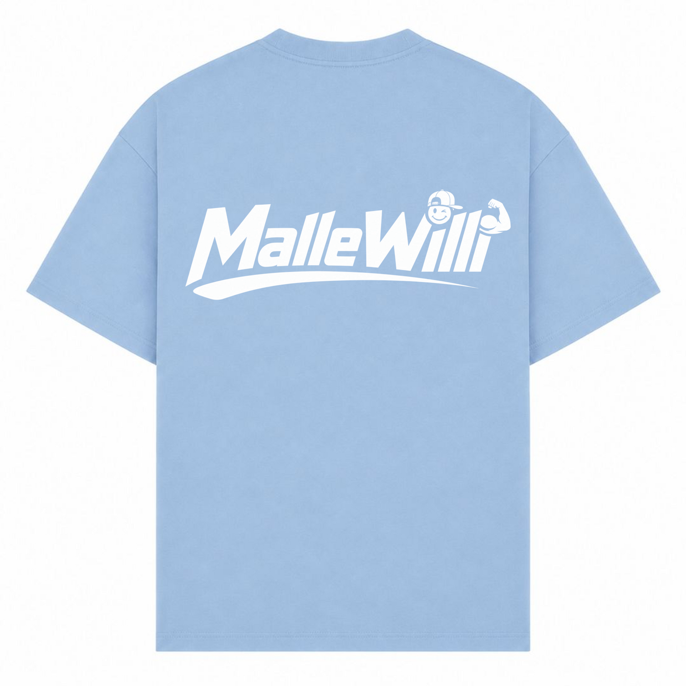 Malle Willi Overzised Shirt | Malle Willi  - powder blue - Rueckseite