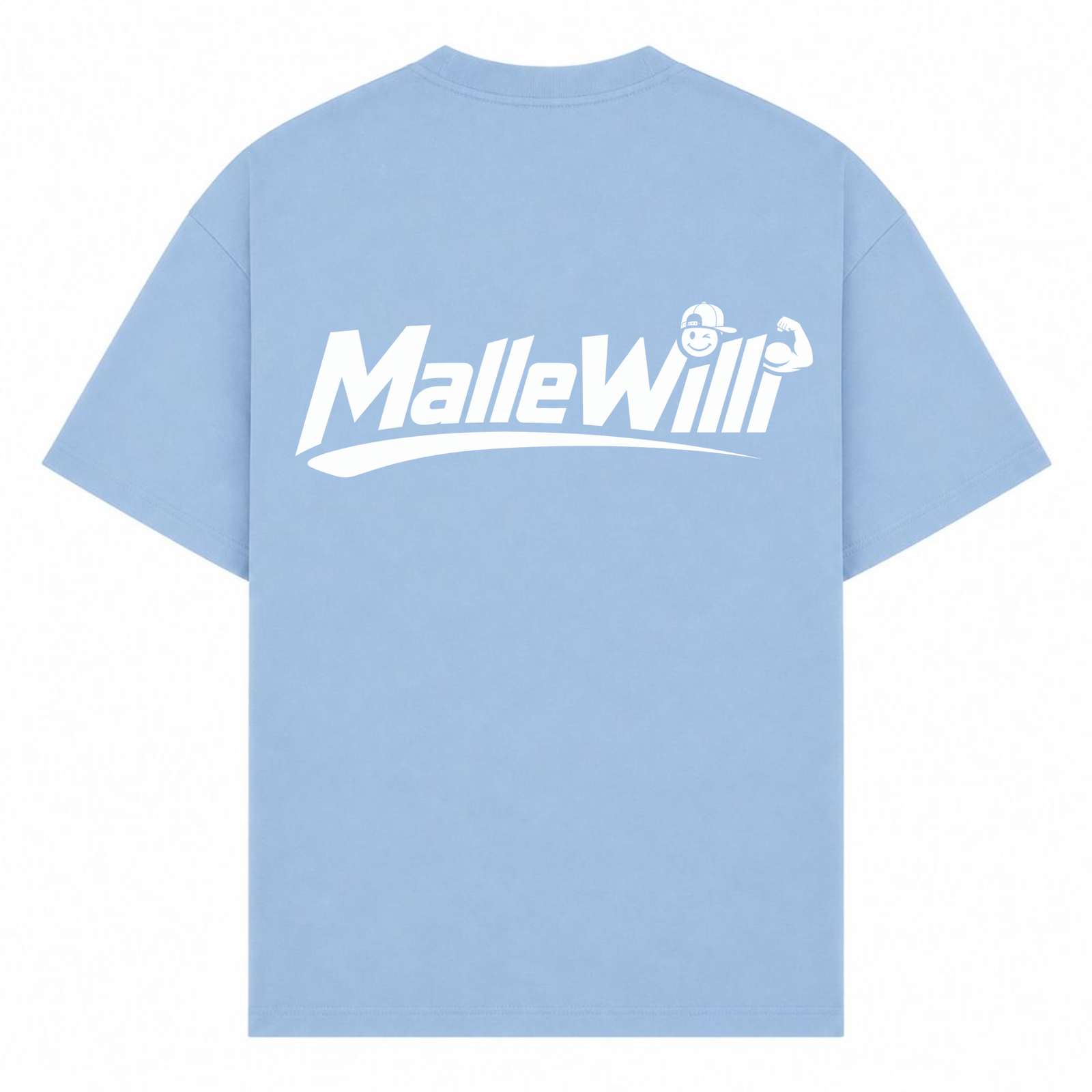 Malle Willi Overzised Shirt | Malle Willi  - powder blue - Rueckseite