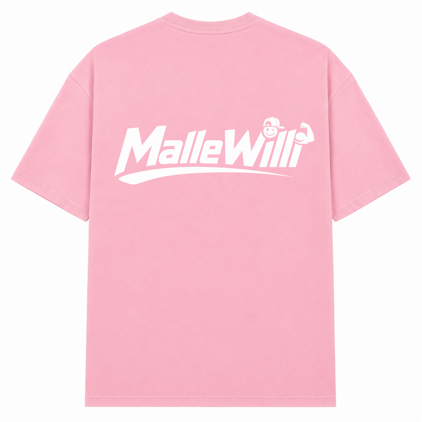 Malle Willi Overzised Shirt | Malle Willi  - Soft Pink  - Rueckseite