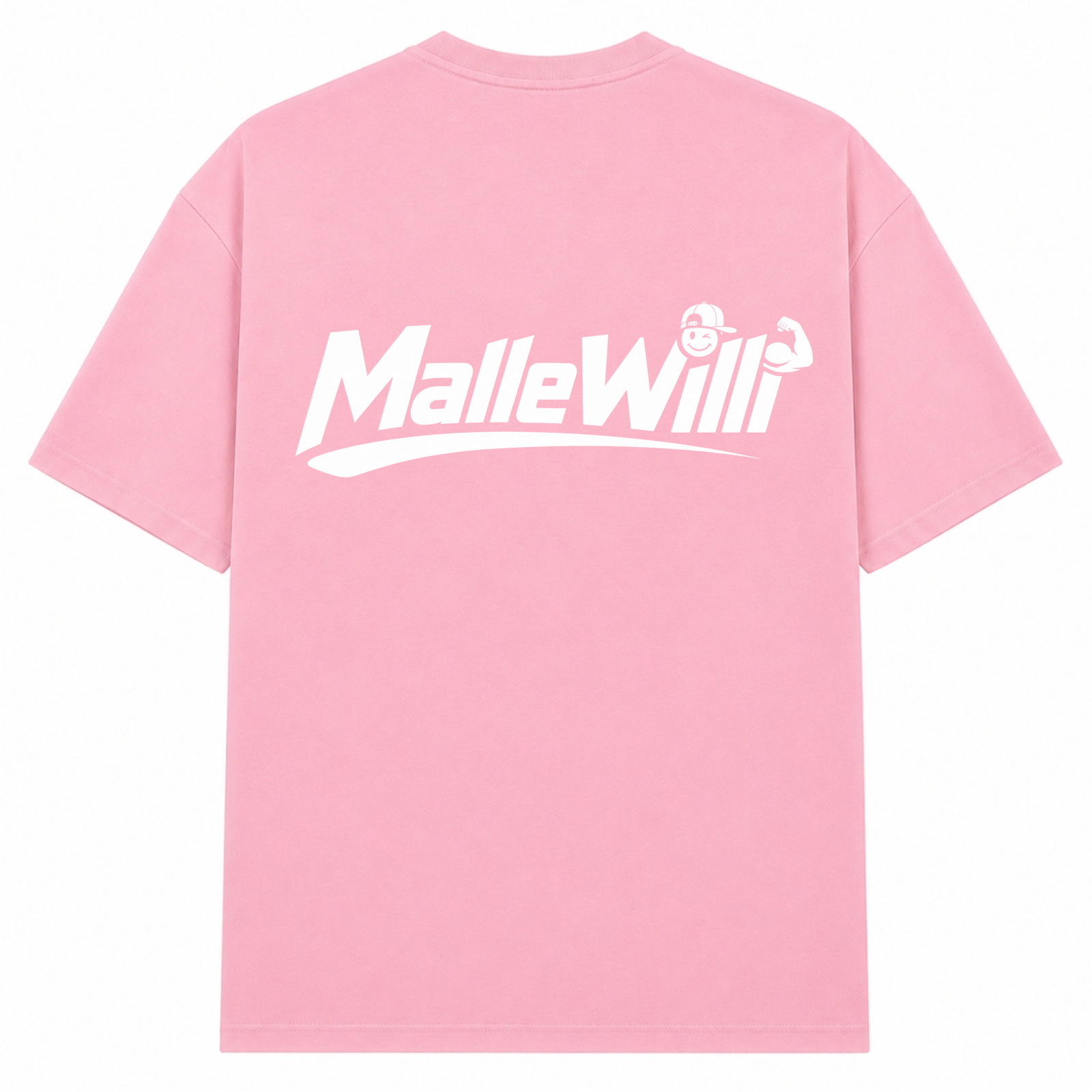 Malle Willi Overzised Shirt | Malle Willi  - Soft Pink  - Rueckseite
