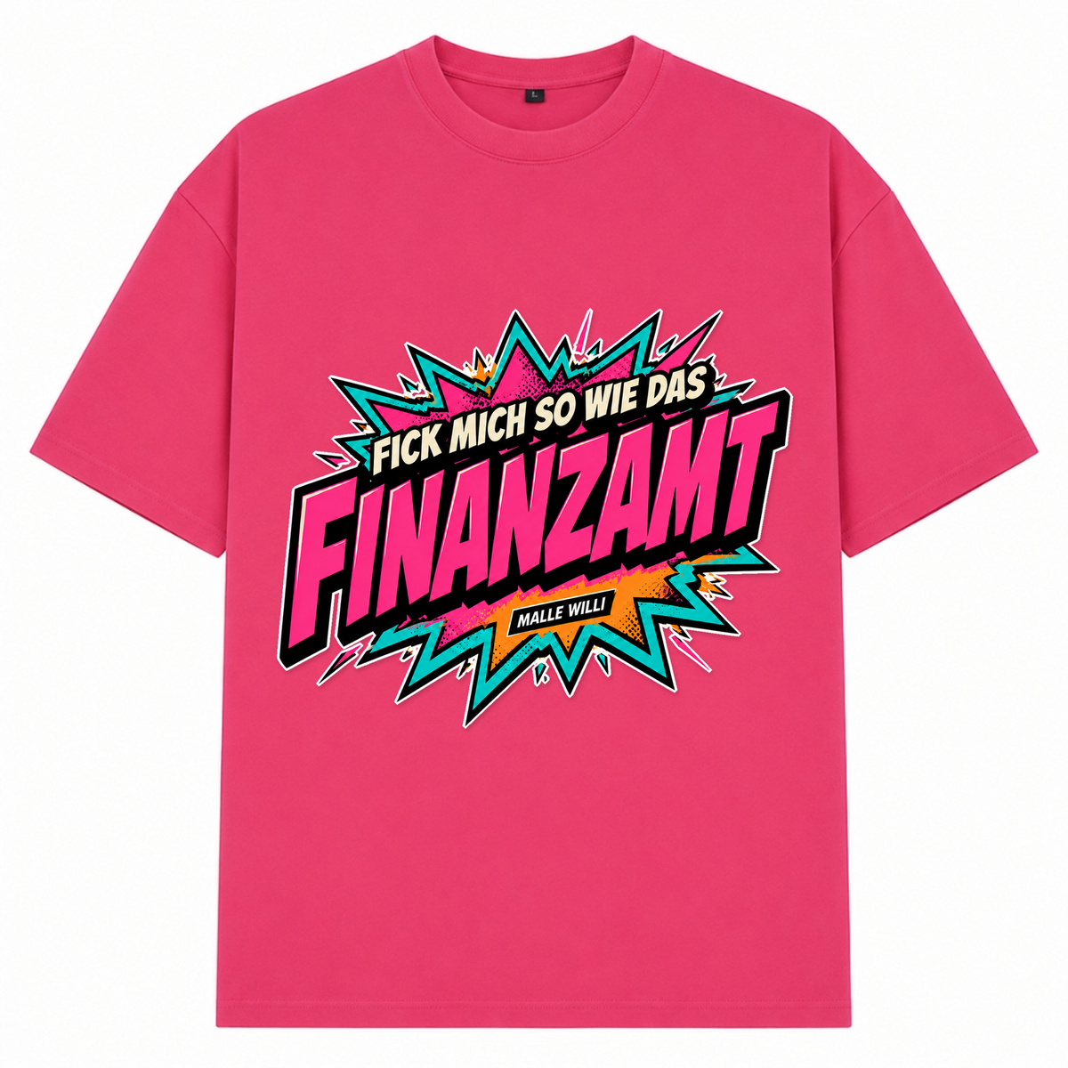 Finanzamt Bunt Oversized Shirt | Malle Willi