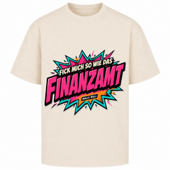 Finanzamt Bunt Oversized Shirt | Malle Willi - Sand