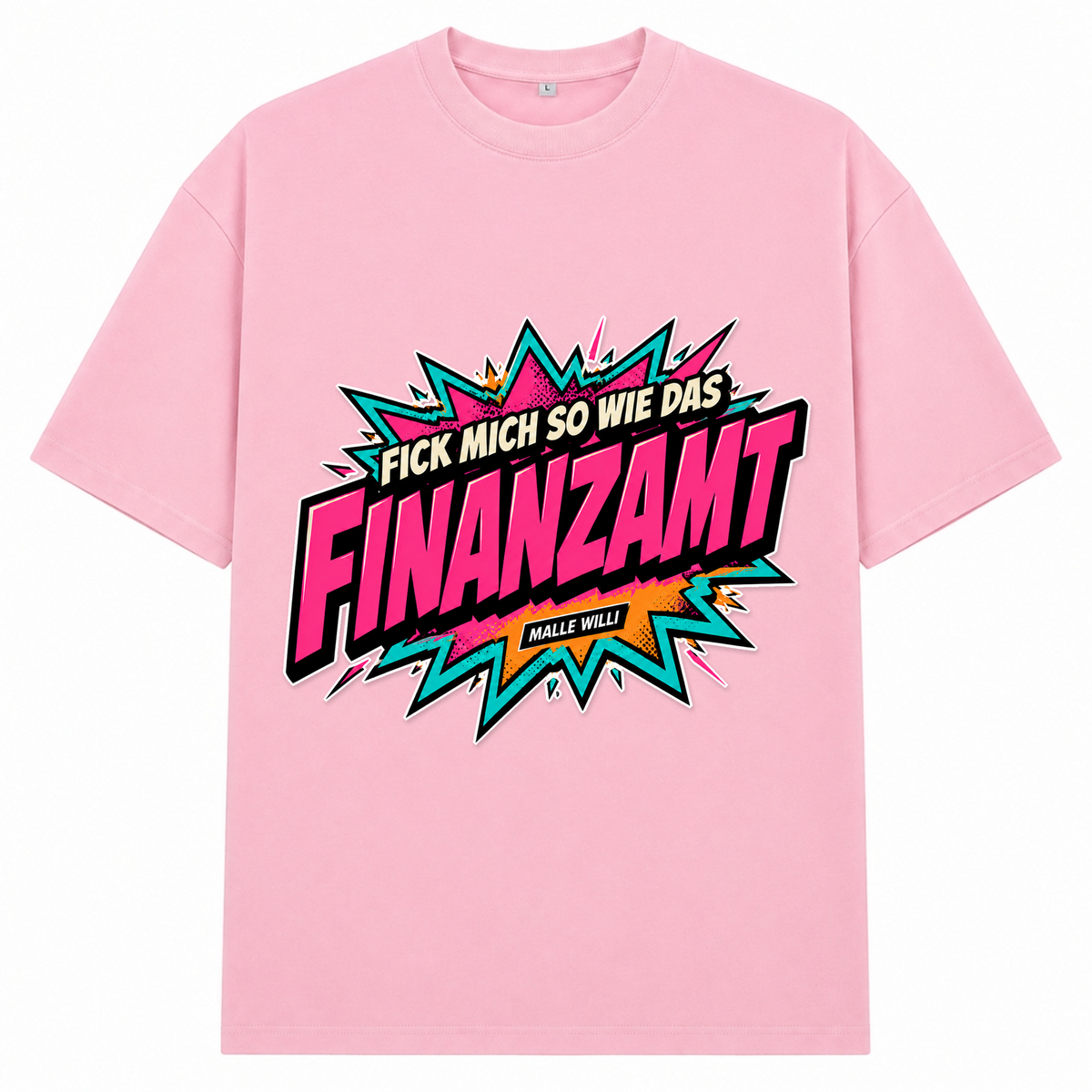 Finanzamt Bunt Oversized Shirt | Malle Willi