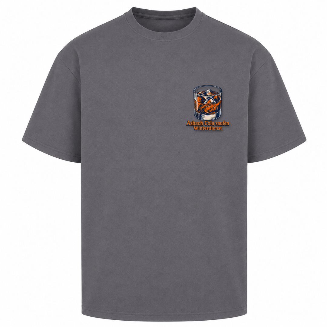 Asbach Cola saufen und Winterdienst - dark grey 