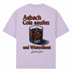 Asbach Cola saufen und Winterdienst - lilac - Rueckseite