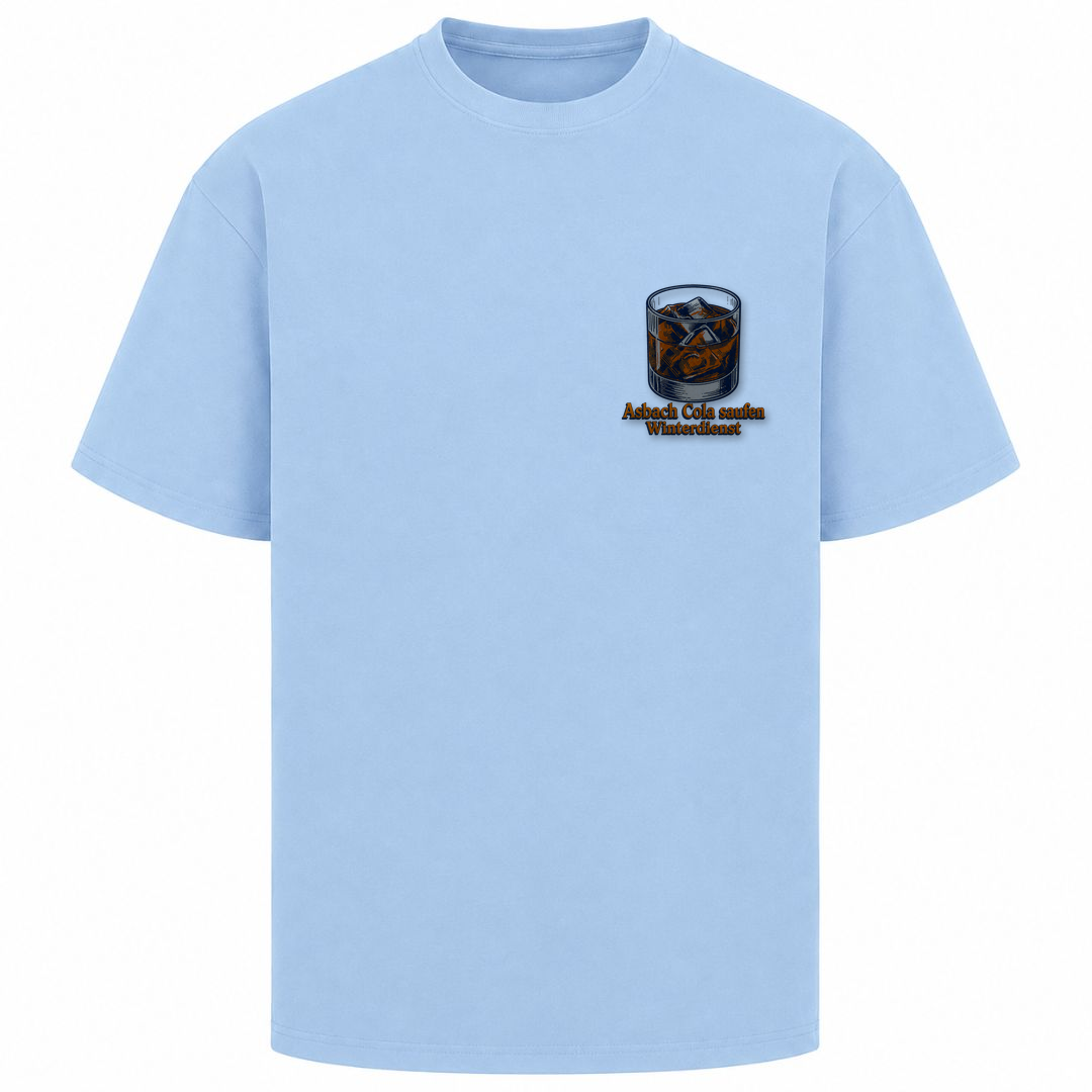 Asbach Cola saufen und Winterdienst - powder blue