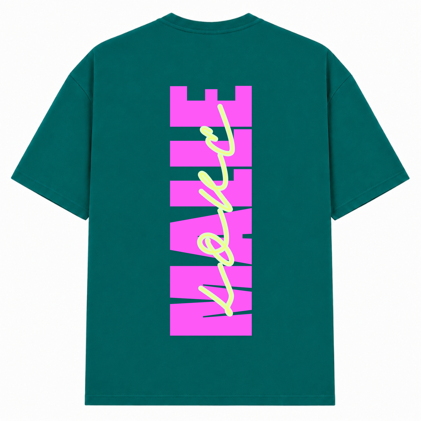 Malle Love Oversized Shirt | Ronnie Rummel - Green - Rueckseite