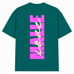 Malle Love Oversized Shirt | Ronnie Rummel - Green - Rueckseite