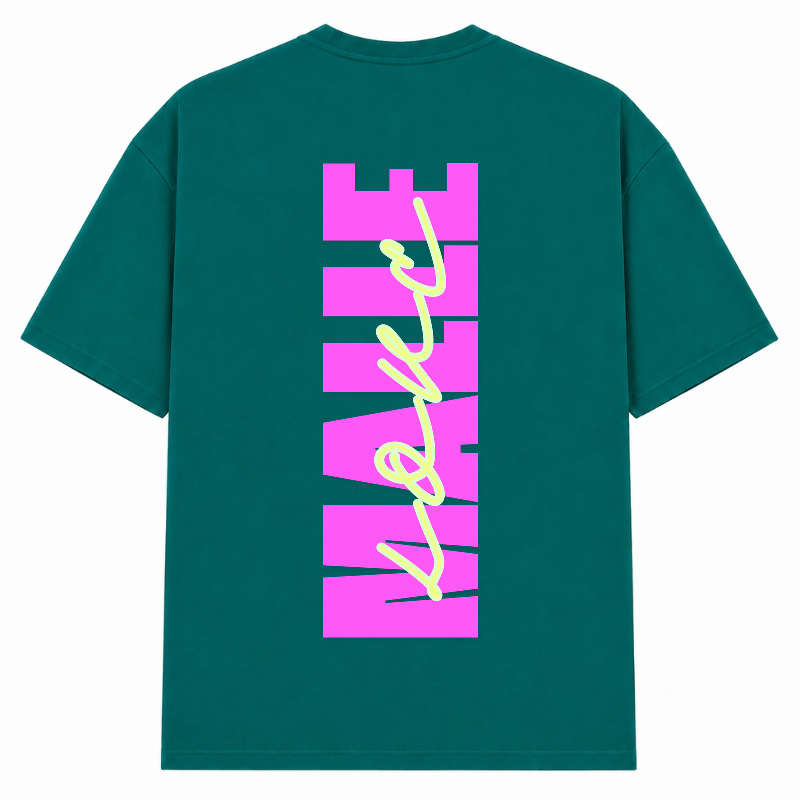 Malle Love Oversized Shirt | Ronnie Rummel - Green - Rueckseite