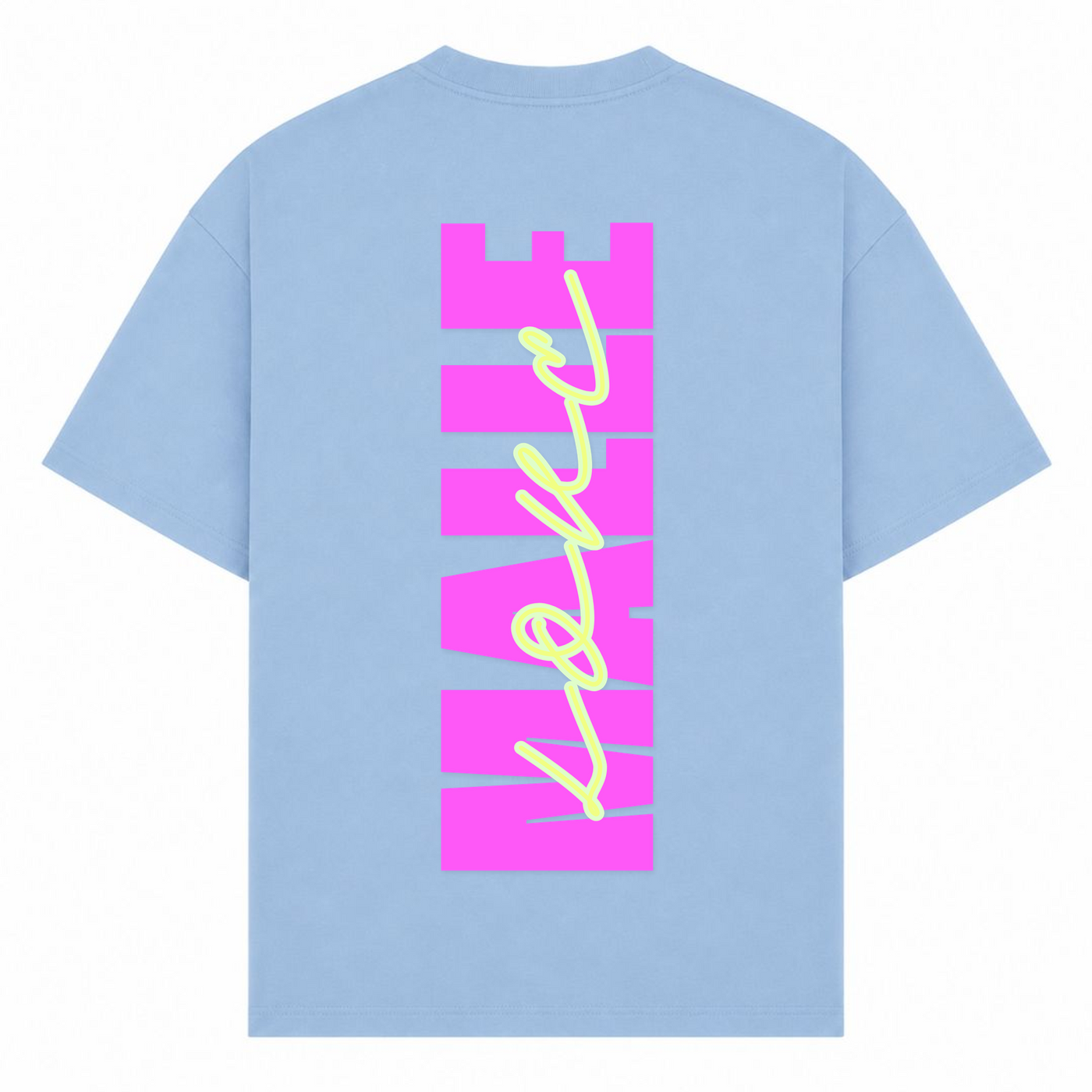 Malle Love Oversized Shirt | Ronnie Rummel - powder blue - Rueckseite