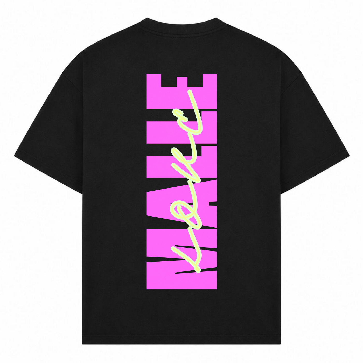 Malle Love Oversized Shirt | Ronnie Rummel - Schwarz - Rueckseite