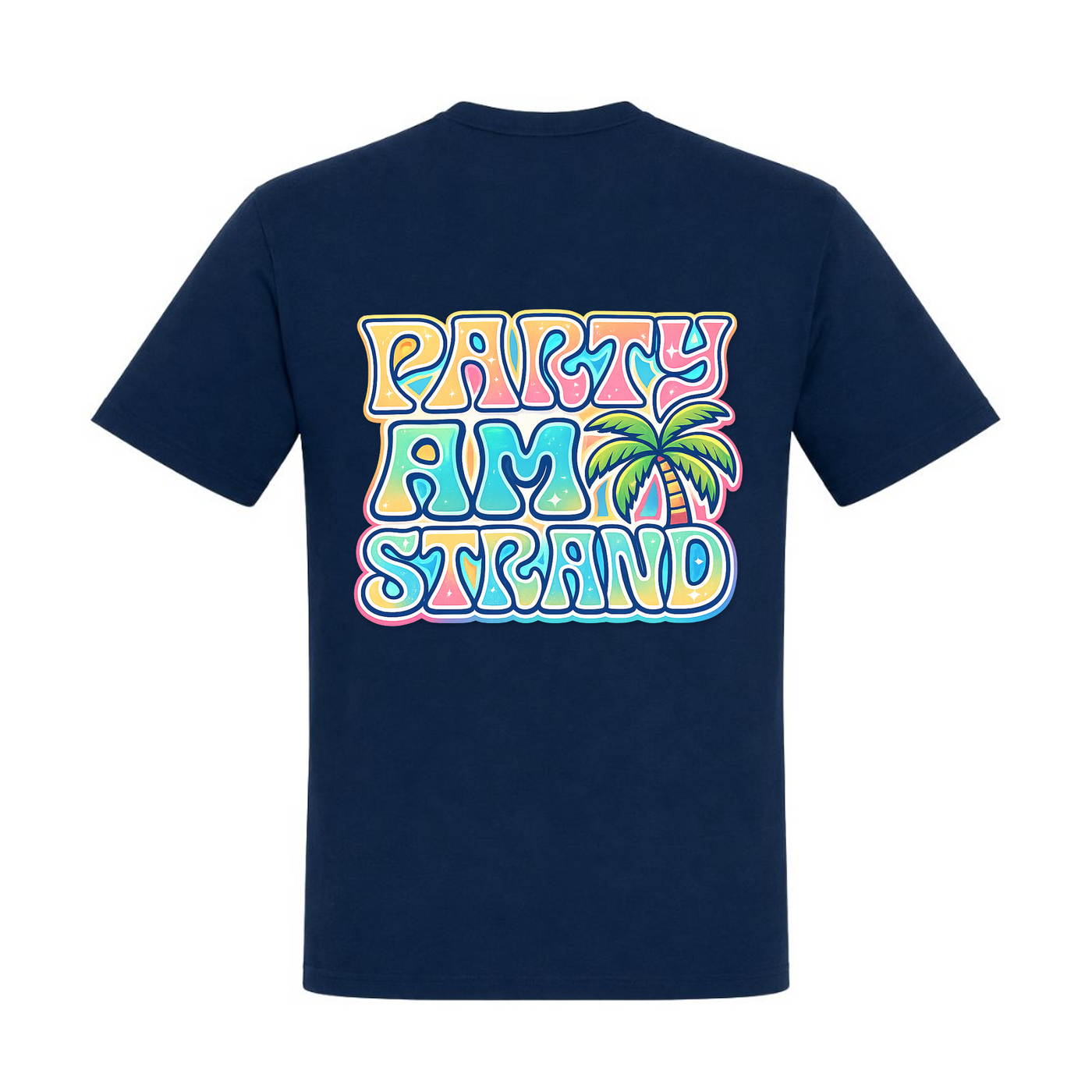 Party am Strand Shirt | Beate - french navy - Rueckseite