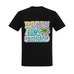 Party am Strand Shirt | Beate - schwarz - Rueckseite