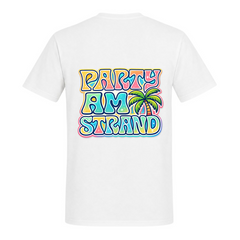 Party am Strand Shirt | Beate - weiß - Rueckseite