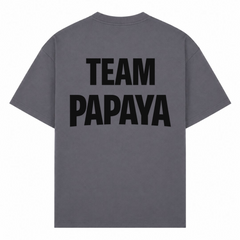 Papaya Schwarz Oversized Shirt | KEJI - dark grey  - Rueckseite