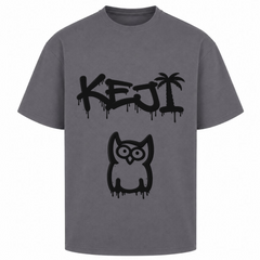Papaya Schwarz Oversized Shirt | KEJI - dark grey 