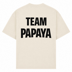 Papaya Schwarz Oversized Shirt | KEJI - Sand - Rueckseite