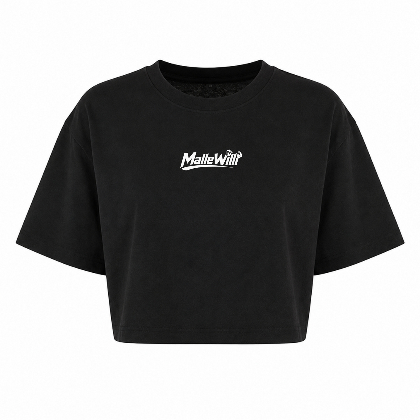 Malle Willi Oversized Crop Top | Malle Willi - schwarz
