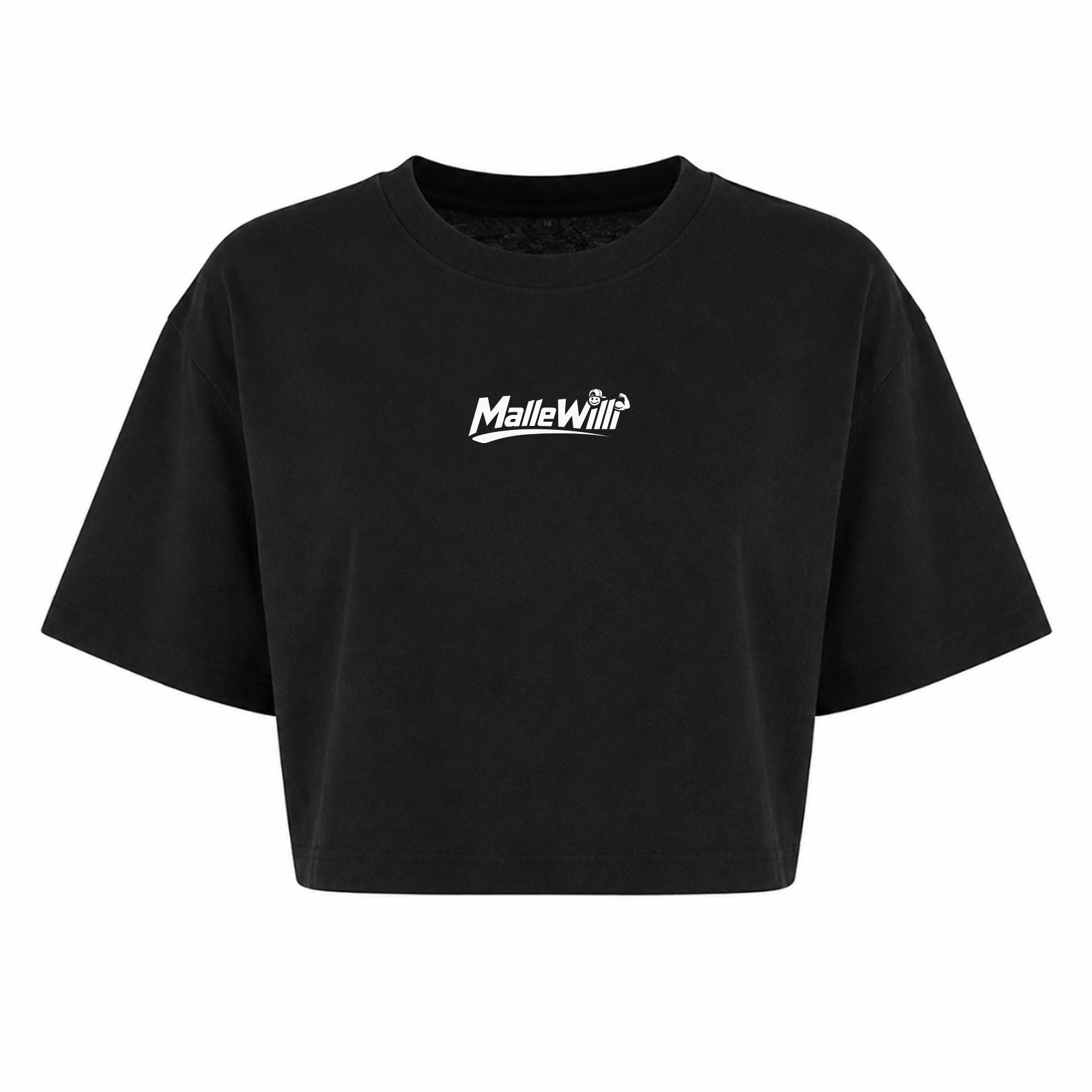 Malle Willi Oversized Crop Top | Malle Willi - schwarz