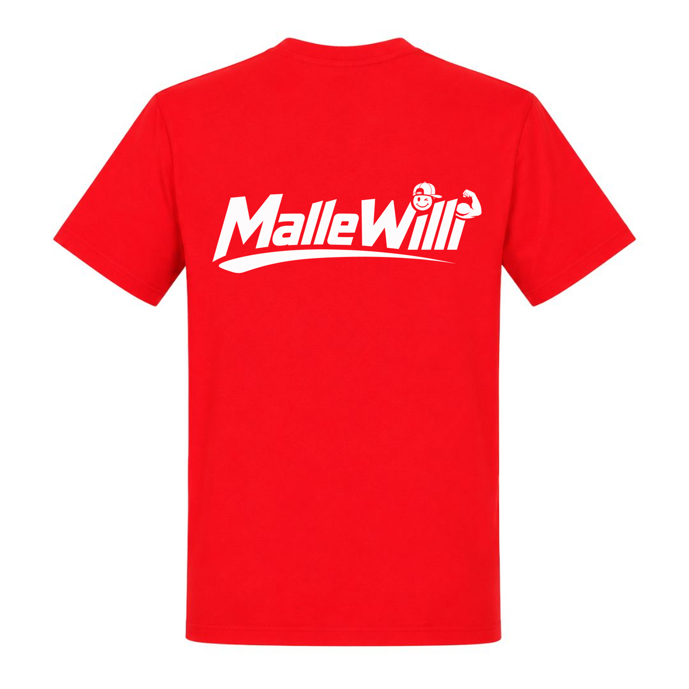 Malle Willi Basic T-Shirt | Malle Willi - rot - Rueckseite