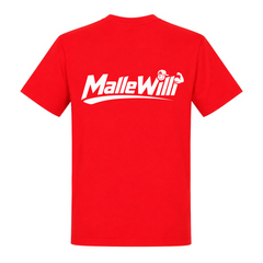 Malle Willi Basic T-Shirt | Malle Willi - rot - Rueckseite
