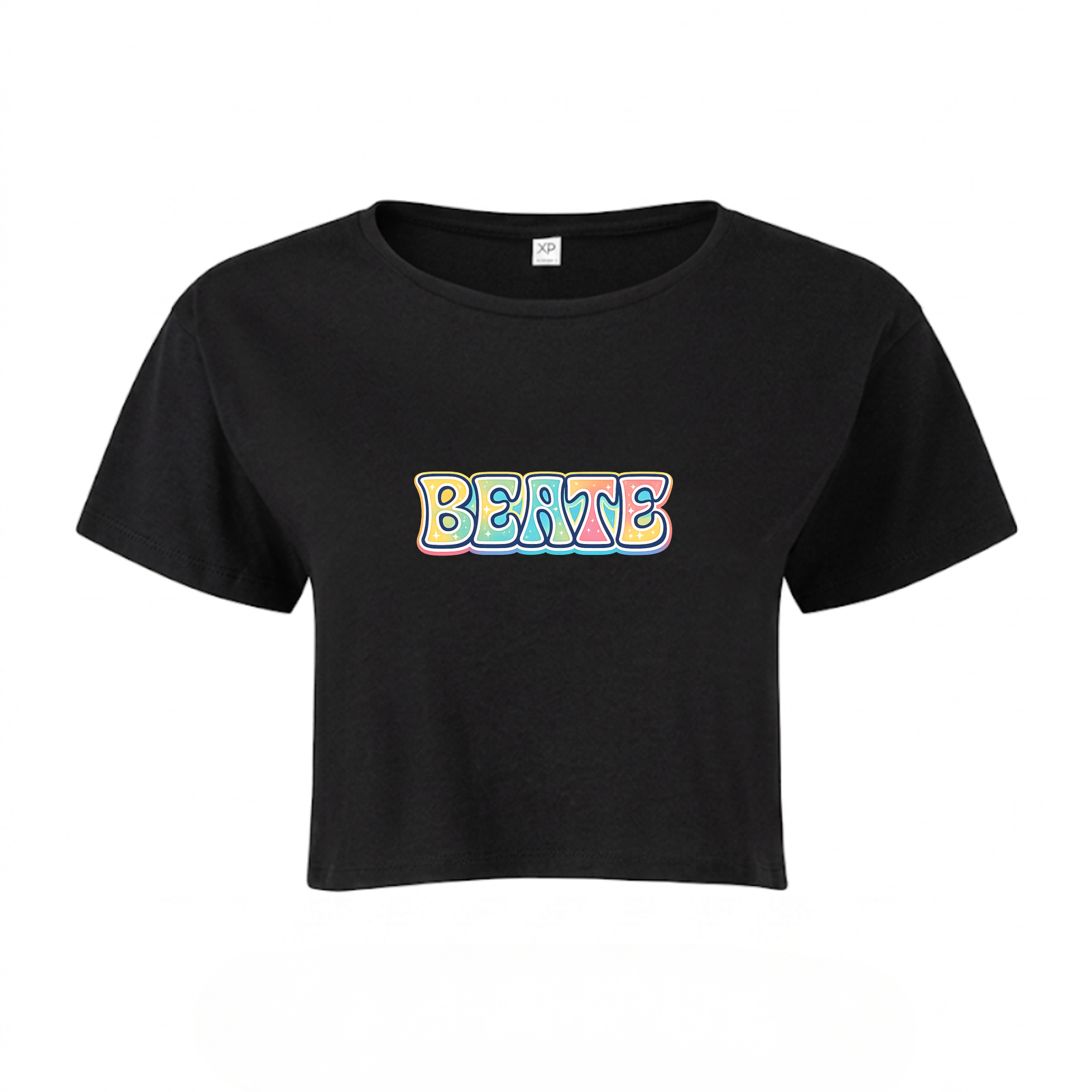 Party am Strand Crop Top | Beate - schwarz