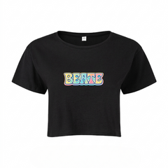 Party am Strand Crop Top | Beate - schwarz