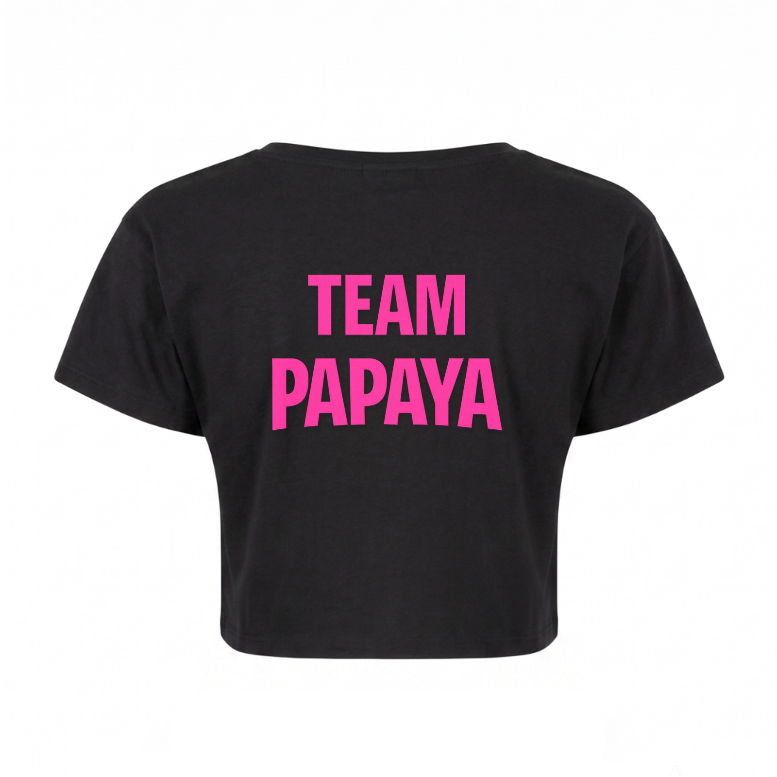 Papaya Crop Top | KEJI - schwarz - Rueckseite