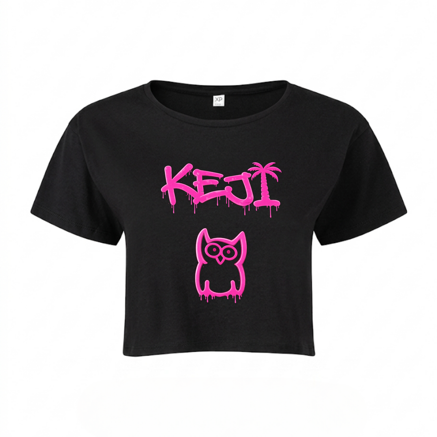 Papaya Crop Top | KEJI - schwarz