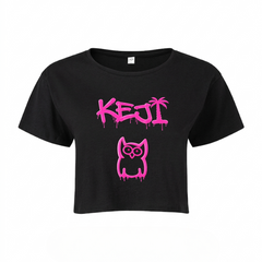 Papaya Crop Top | KEJI - schwarz