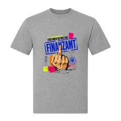 Mittelfinger Basic T-Shirt | Malle Willi - grey melange