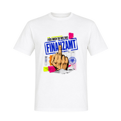 Mittelfinger Basic T-Shirt | Malle Willi - weiß