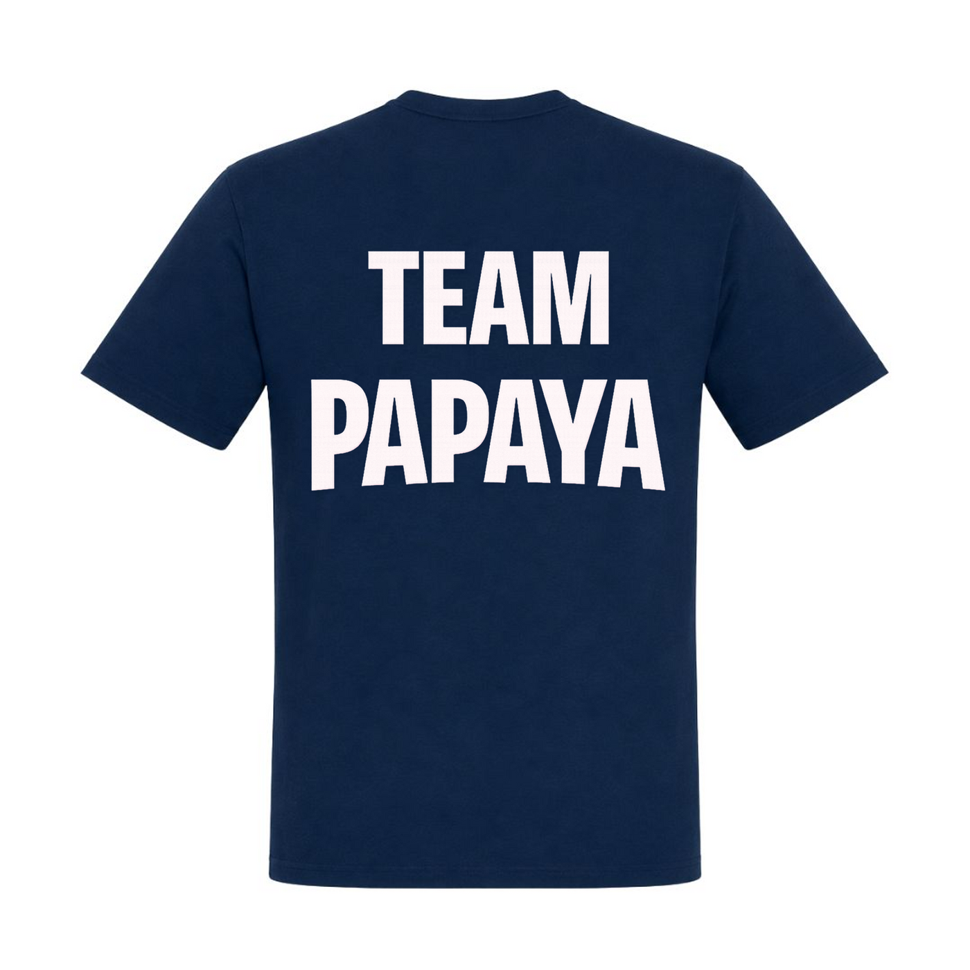 Papaya Weiß Basic T-Shirt | KEJI - french navy - Rueckseite