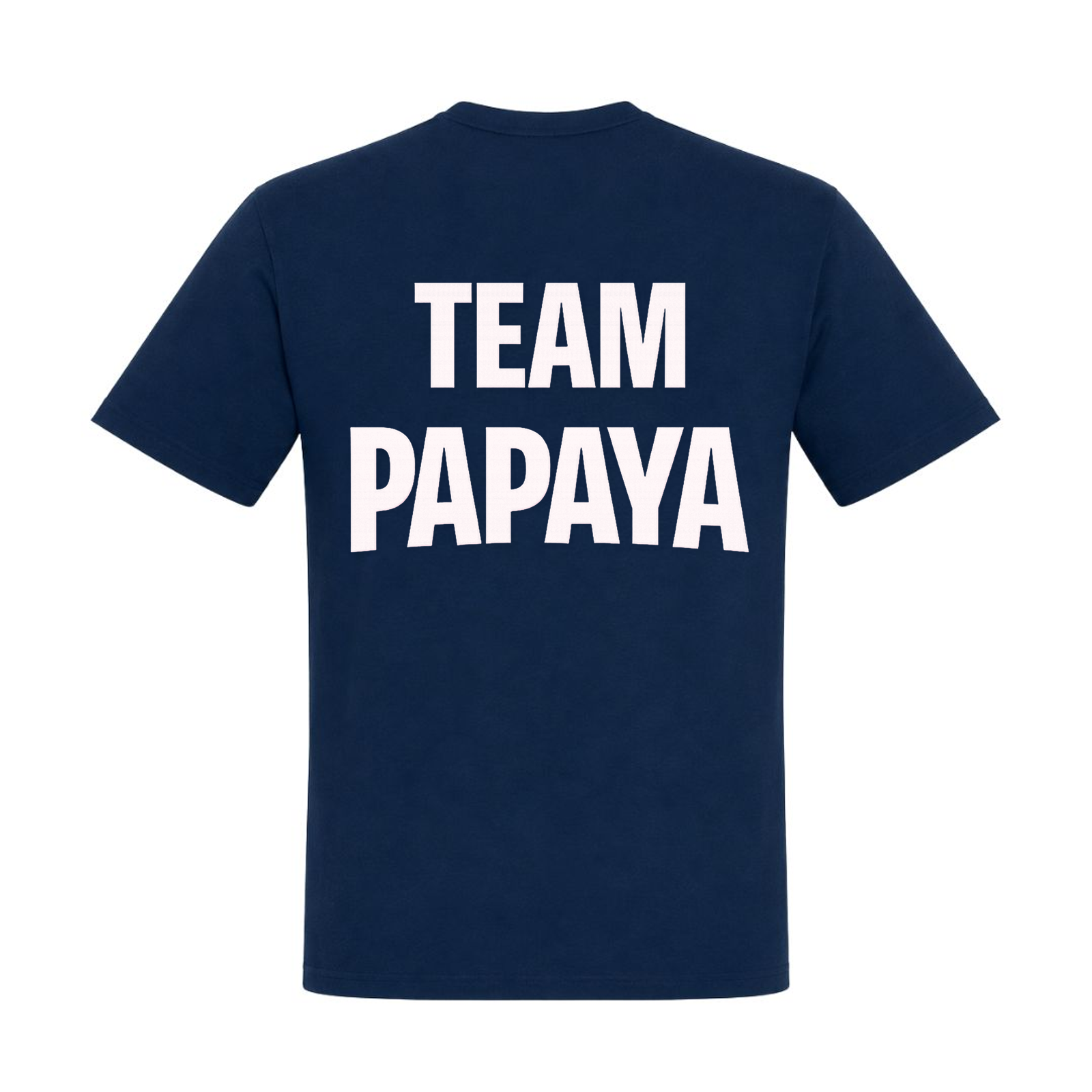 Papaya Weiß Basic T-Shirt | KEJI - french navy - Rueckseite