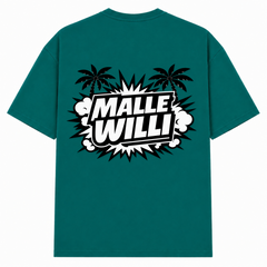 Palmen Overzised Shirt | Malle Willi  - Green - Rueckseite