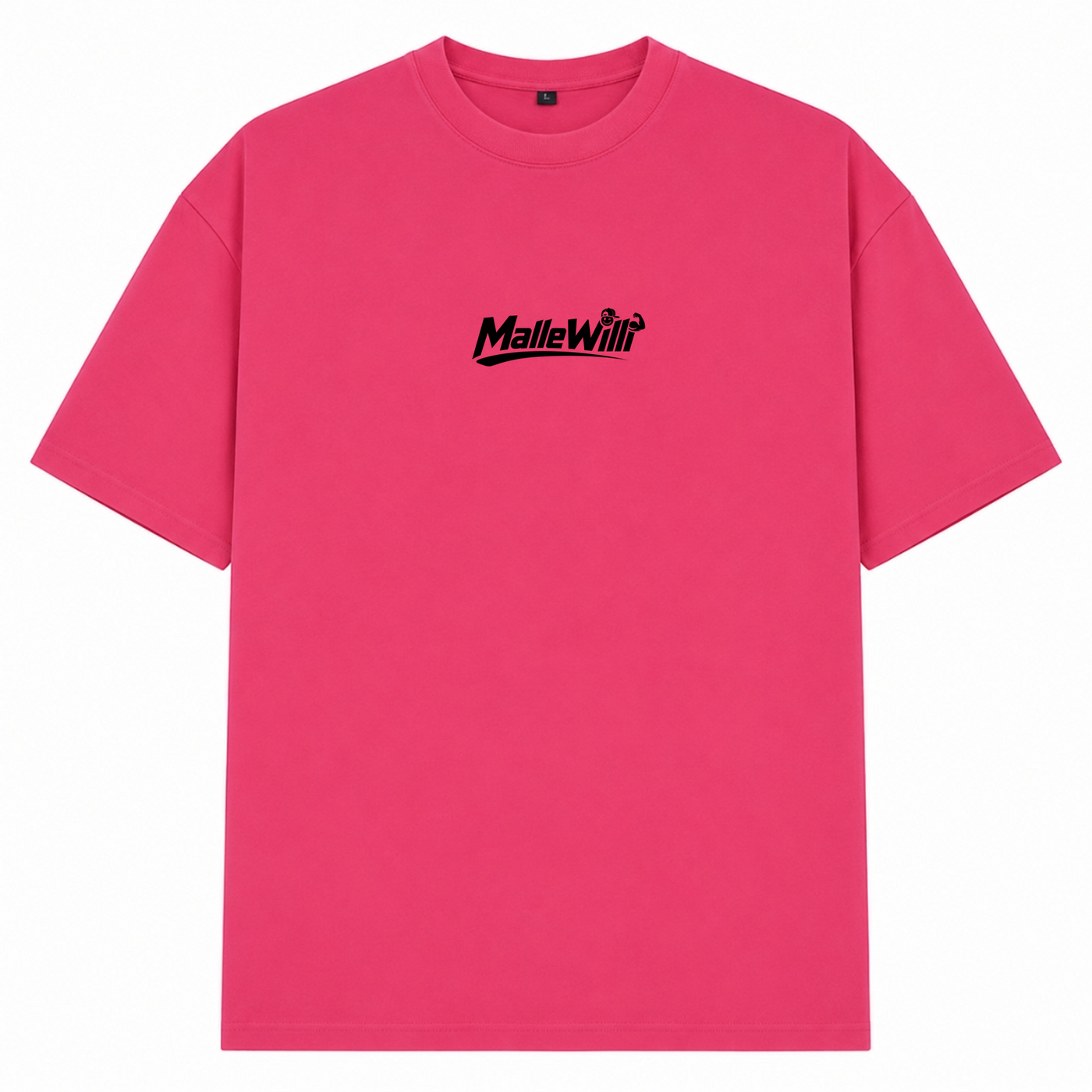 Palmen Overzised Shirt | Malle Willi  - Hibiskus Pink