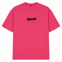 Palmen Overzised Shirt | Malle Willi  - Hibiskus Pink