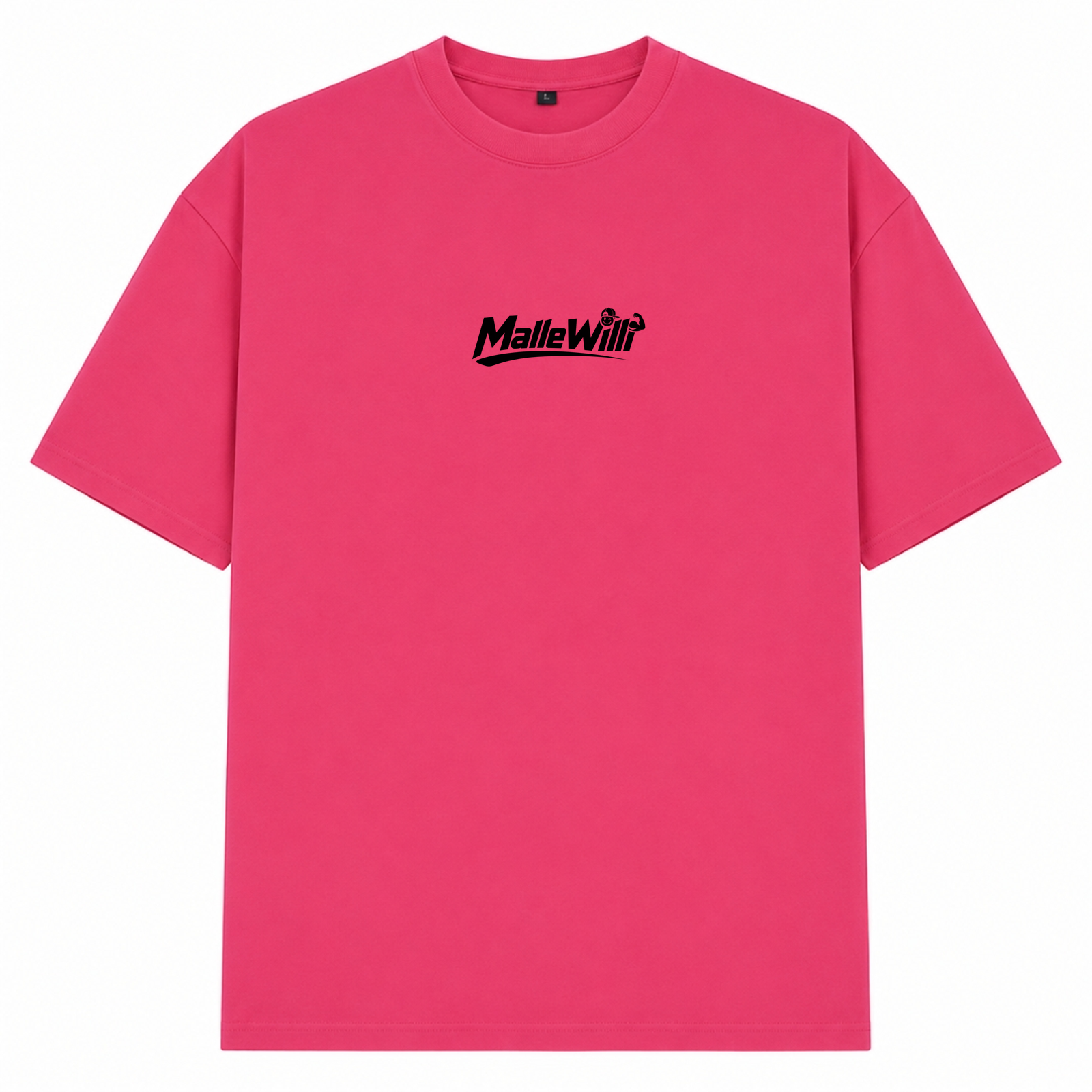 Palmen Overzised Shirt | Malle Willi  - Hibiskus Pink