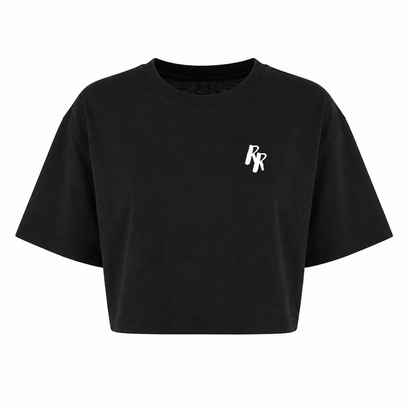 RR Oversized Crop Top | Ronnie Rummel - schwarz
