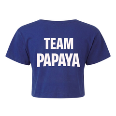 Papaya Weiß Crop Top | KEJI - royal - Rueckseite