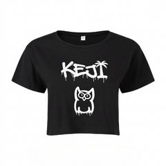 Papaya Weiß Crop Top | KEJI - schwarz