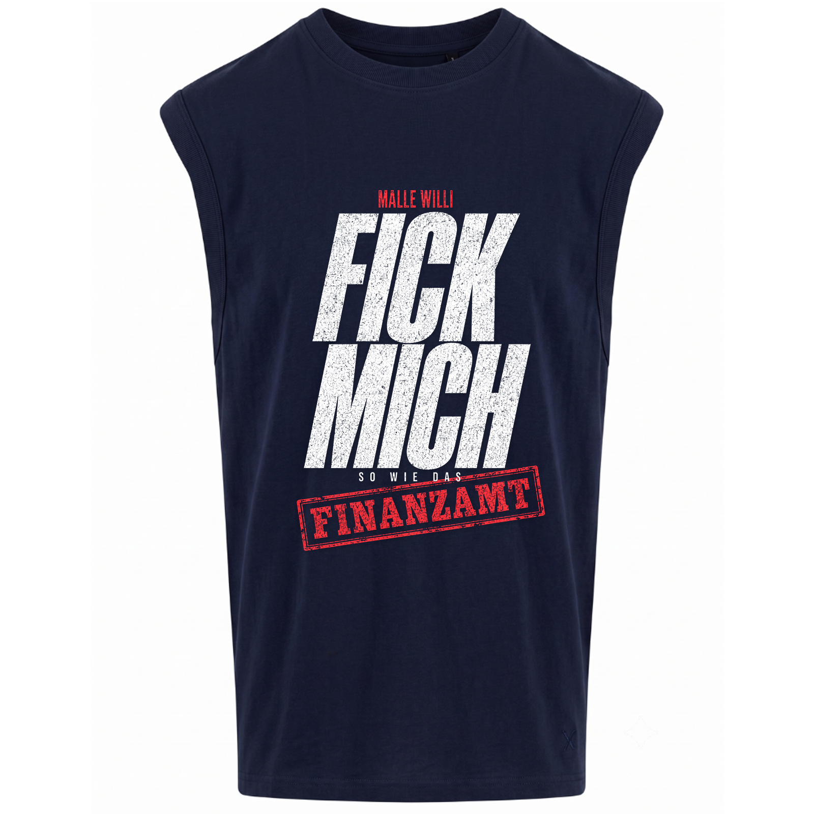 Finanzamt Tank Top | Malle Willi - navy