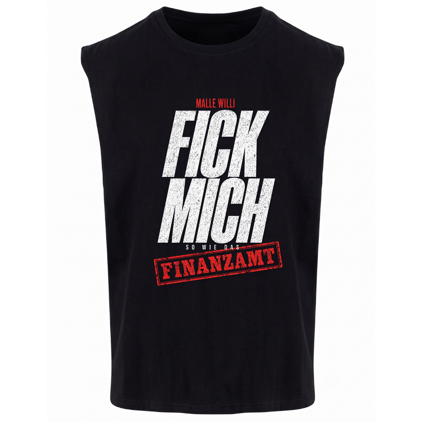 Finanzamt Tank Top | Malle Willi - schwarz