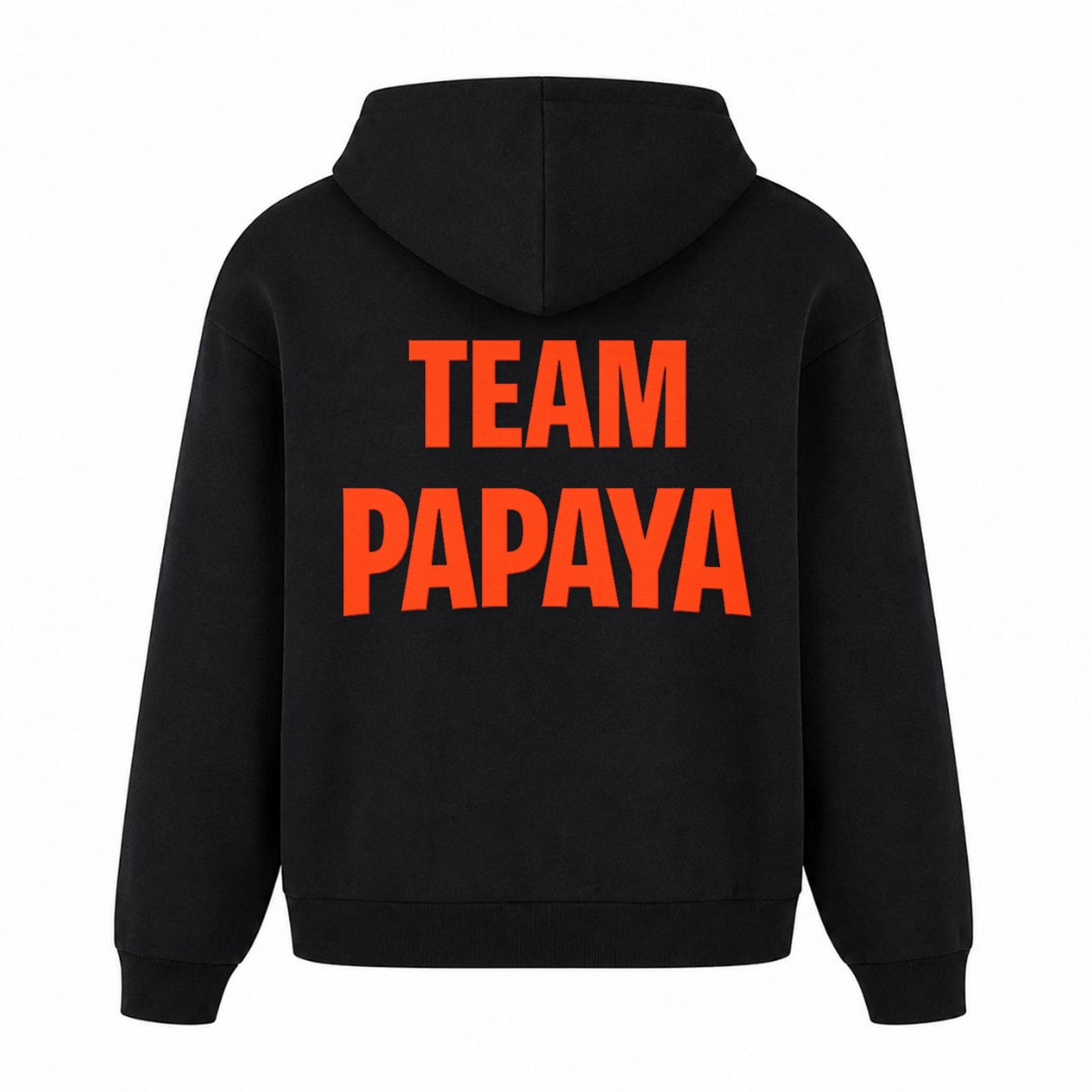 Team Papaya Oversized Hoodie | KEJI - Schwarz - Rueckseite