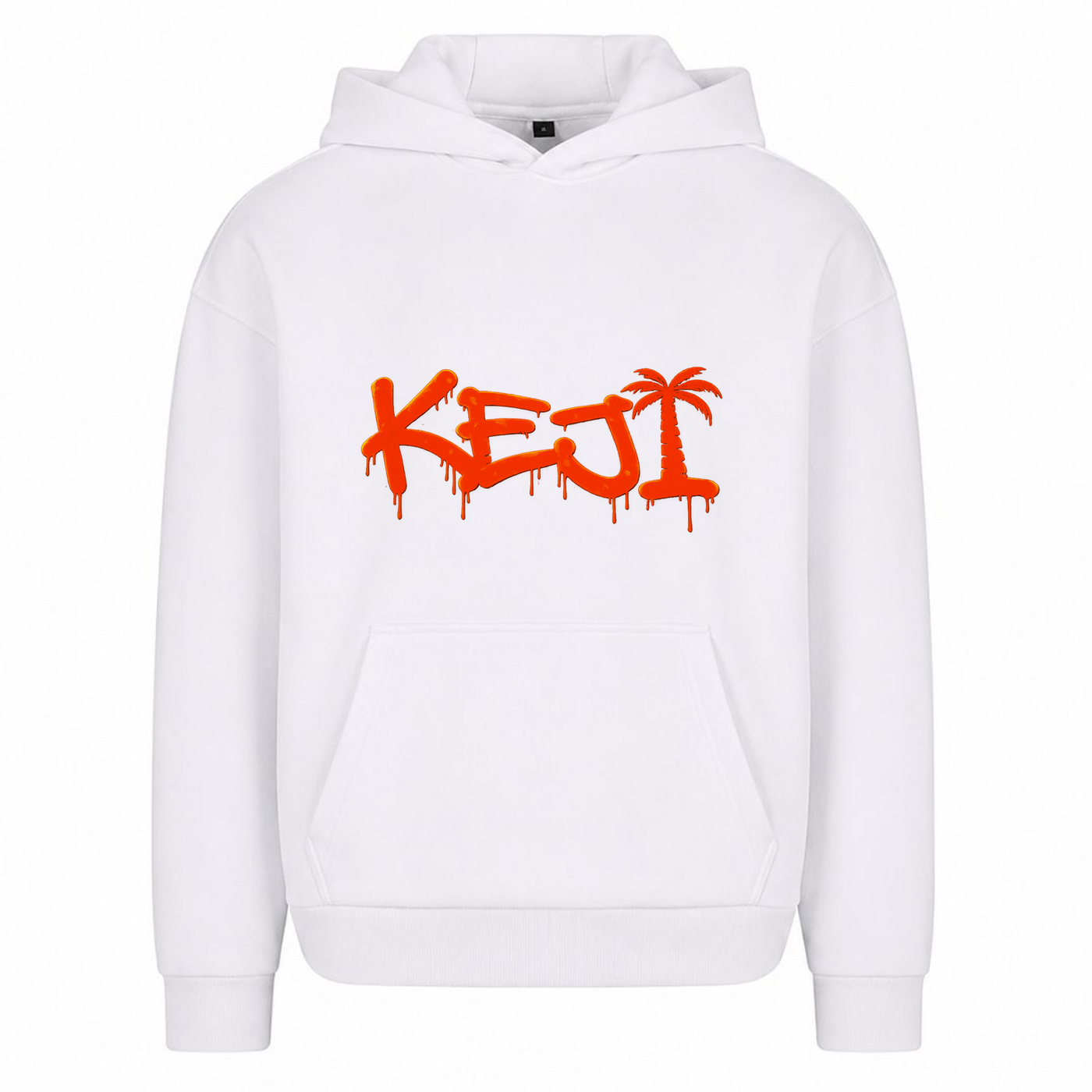 Team Papaya Oversized Hoodie | KEJI - Weiß