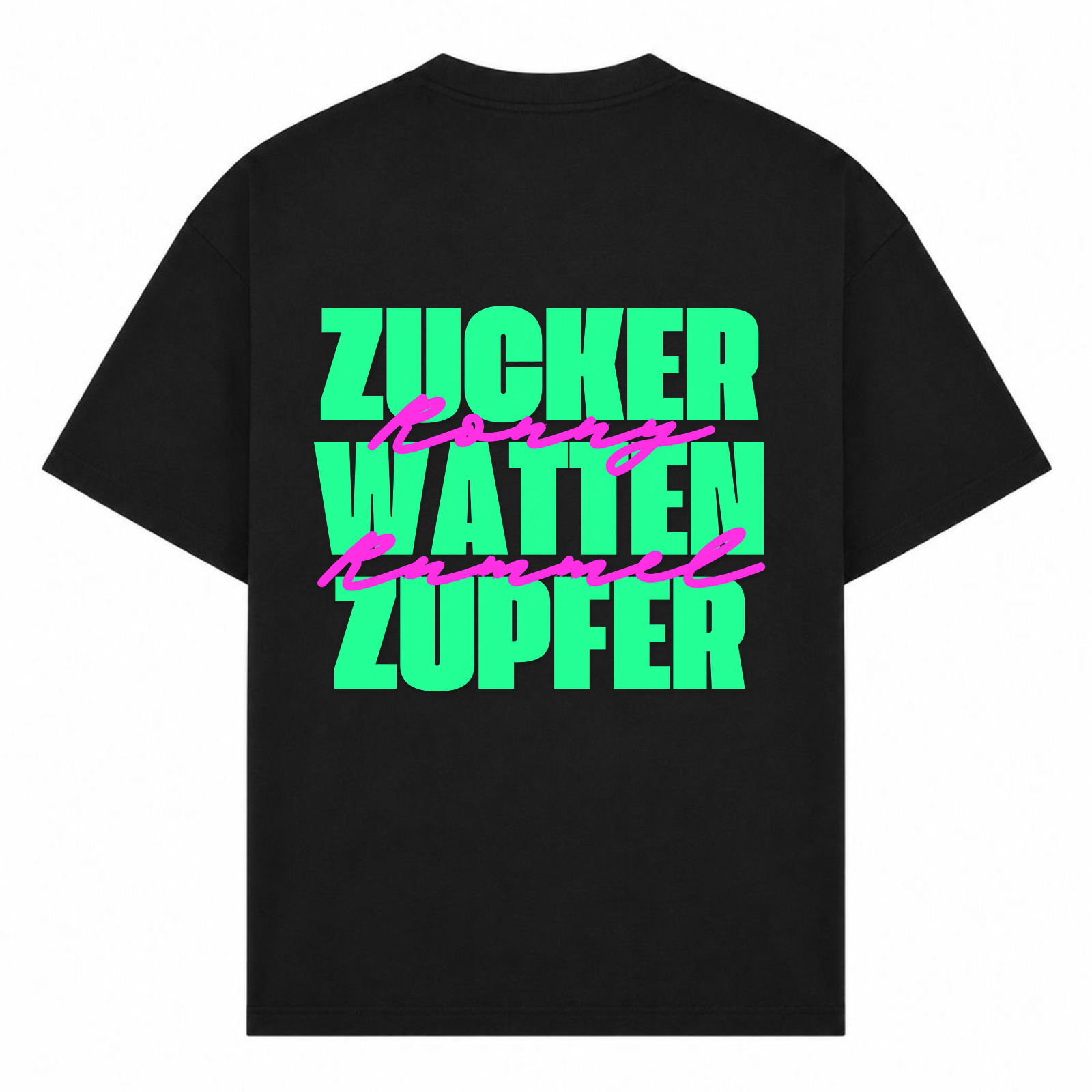 Zucker Oversized Shirt - Schwarz - Rueckseite